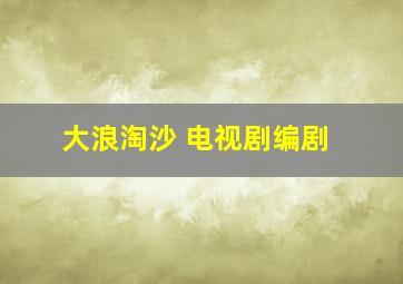 大浪淘沙 电视剧编剧